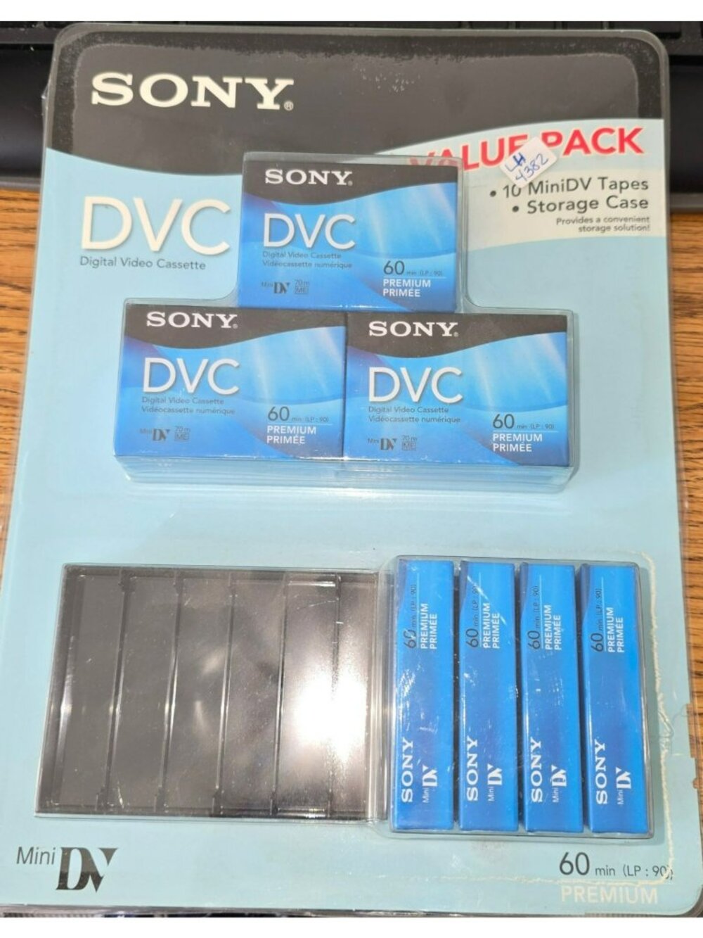 Sony Value Pack 10 MiniDV Tapes + Storage Case For Digital Video 60 Min LH4382